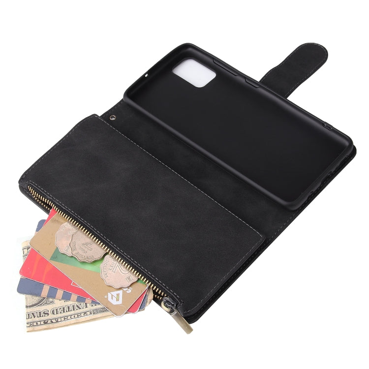 For Galaxy A51 Multifunctional Horizontal Flip Leather Case, with Card Slot & Holder & Zipper Wallet & Photo Frame