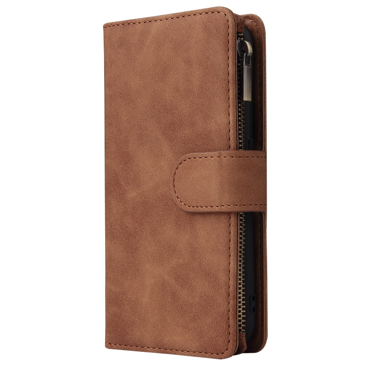For Galaxy A01 Multifunctional Horizontal Flip Leather Case, with Card Slot & Holder & Zipper Wallet & Photo Frame