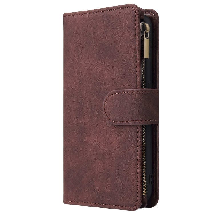 For Galaxy A01 Multifunctional Horizontal Flip Leather Case, with Card Slot & Holder & Zipper Wallet & Photo Frame