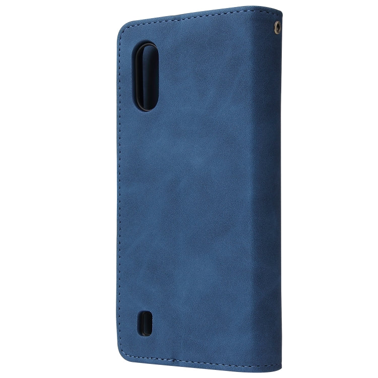 For Galaxy A01 Multifunctional Horizontal Flip Leather Case, with Card Slot & Holder & Zipper Wallet & Photo Frame