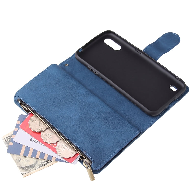 For Galaxy A01 Multifunctional Horizontal Flip Leather Case, with Card Slot & Holder & Zipper Wallet & Photo Frame