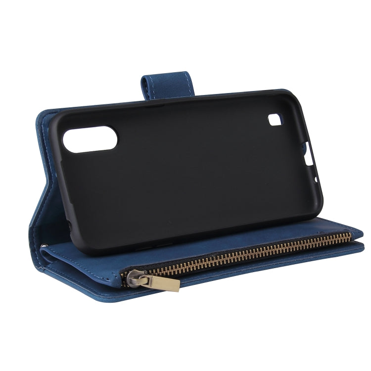 For Galaxy A01 Multifunctional Horizontal Flip Leather Case, with Card Slot & Holder & Zipper Wallet & Photo Frame