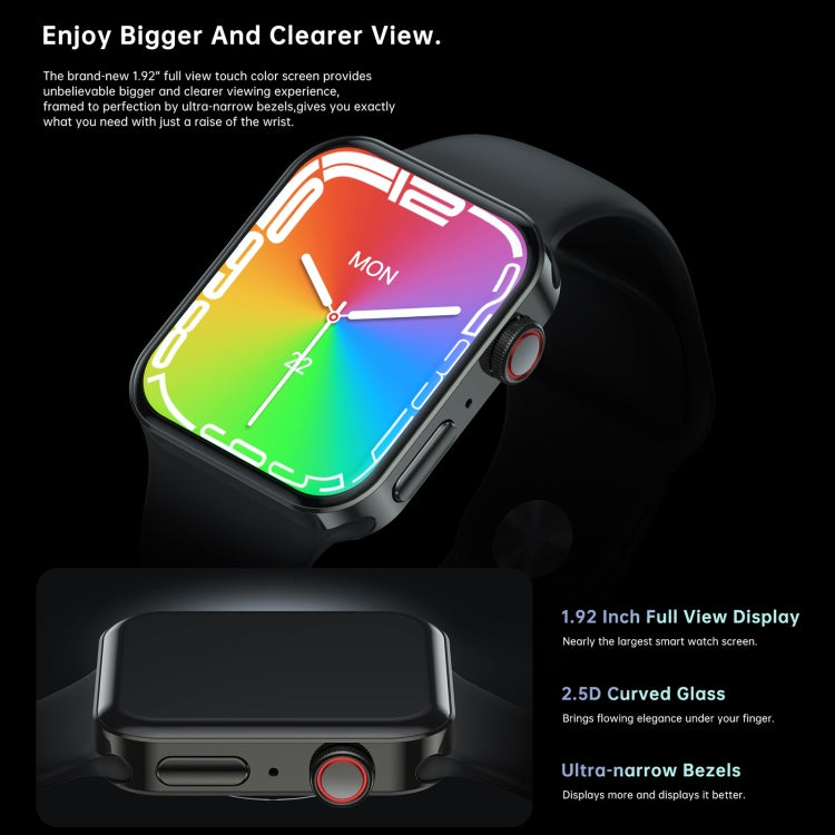 N76 Pro Max 1.92 inch Square Screen Smart Watch Supports Non-invasive Blood Glucose/Blood Oxygen Monitoring