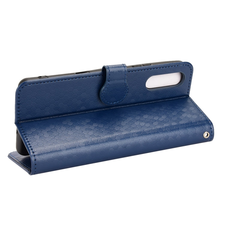 For Sony Xperia 10 III Honeycomb Dot Texture Leather Phone Case