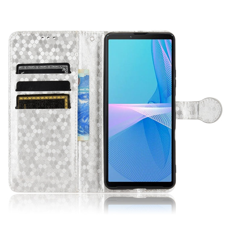 For Sony Xperia 10 III Honeycomb Dot Texture Leather Phone Case