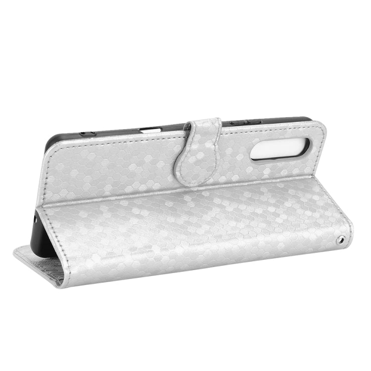 For Sony Xperia 10 III Honeycomb Dot Texture Leather Phone Case