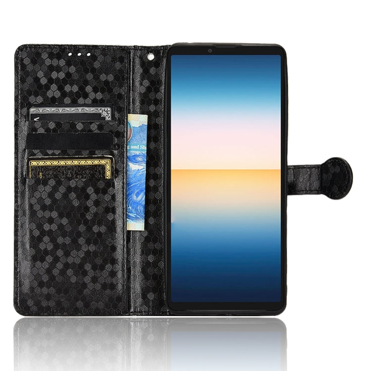 For Sony Xperia 1 III Honeycomb Dot Texture Leather Phone Case