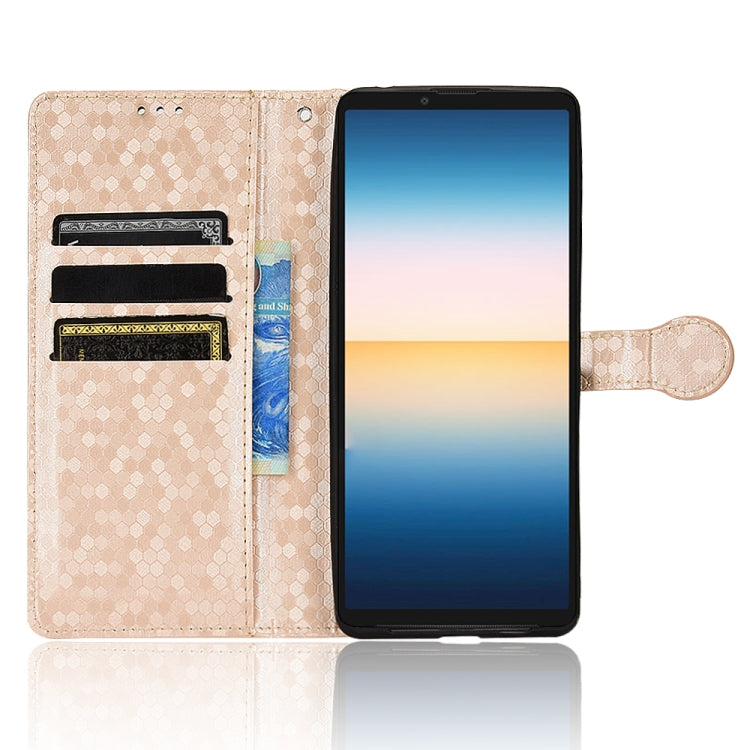 For Sony Xperia 1 III Honeycomb Dot Texture Leather Phone Case