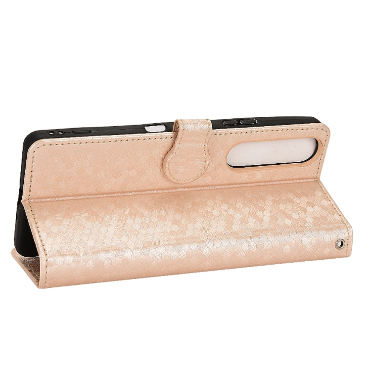 For Sony Xperia 1 III Honeycomb Dot Texture Leather Phone Case