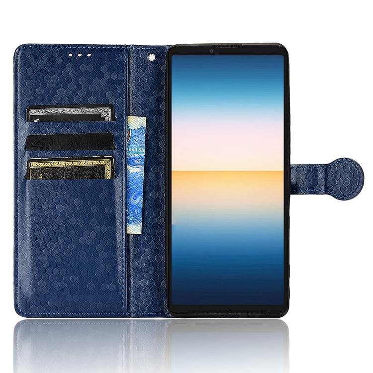 For Sony Xperia 1 III Honeycomb Dot Texture Leather Phone Case