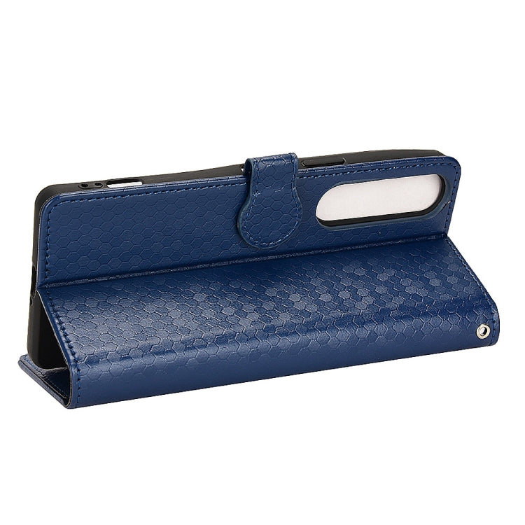 For Sony Xperia 1 IV Honeycomb Dot Texture Leather Phone Case