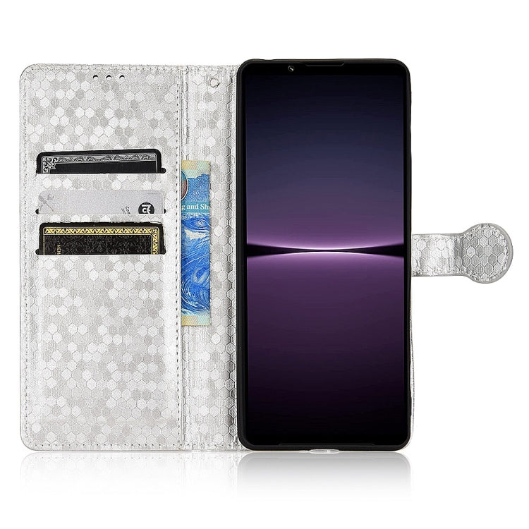 For Sony Xperia 1 IV Honeycomb Dot Texture Leather Phone Case