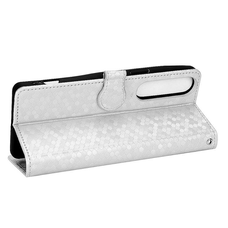 For Sony Xperia 1 IV Honeycomb Dot Texture Leather Phone Case
