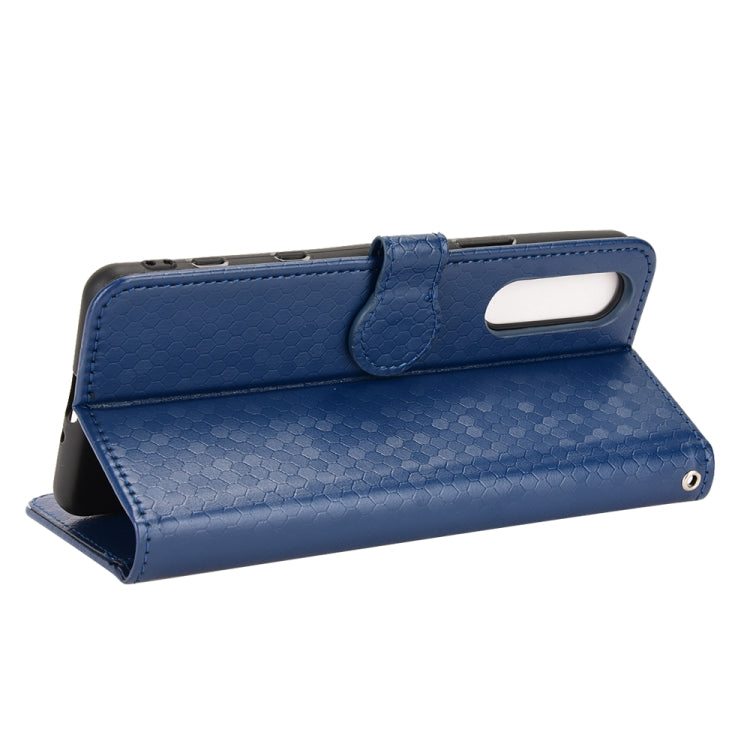 For Sony Xperia 5 II Honeycomb Dot Texture Leather Phone Case