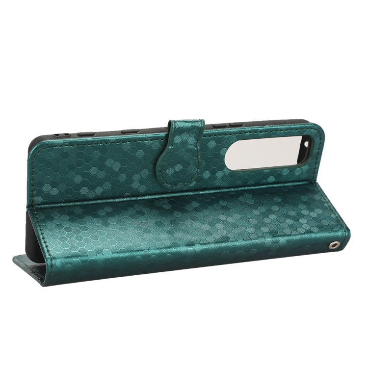 For Sony Xperia 5 III Honeycomb Dot Texture Leather Phone Case
