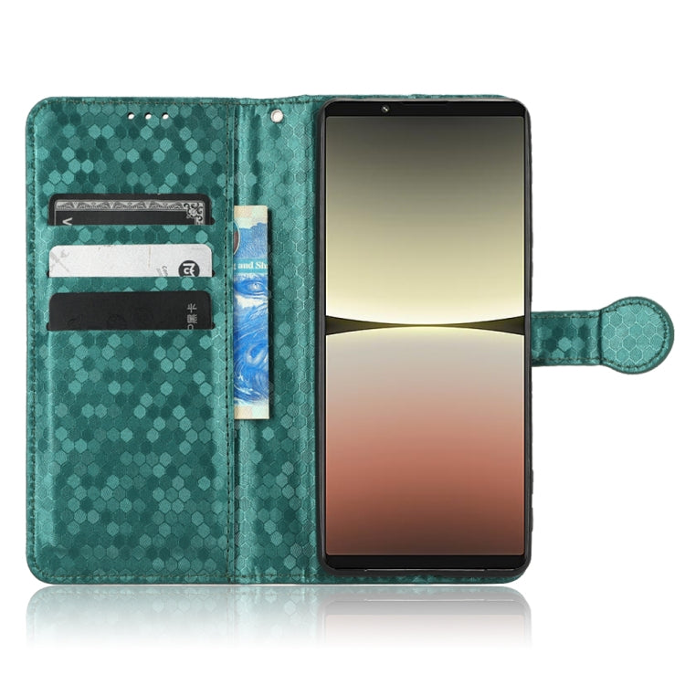 For Sony Xperia 5 IV Honeycomb Dot Texture Leather Phone Case