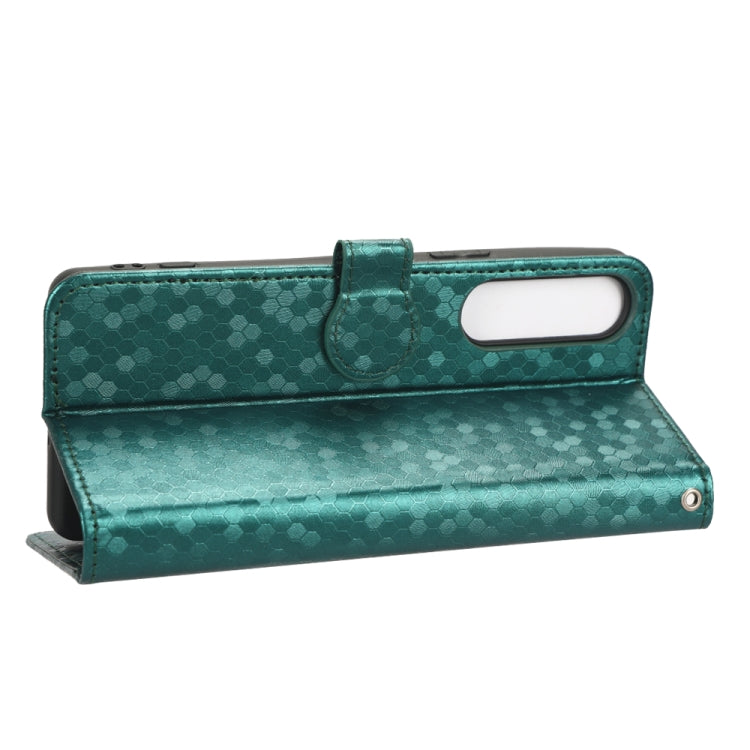 For Sony Xperia 5 IV Honeycomb Dot Texture Leather Phone Case