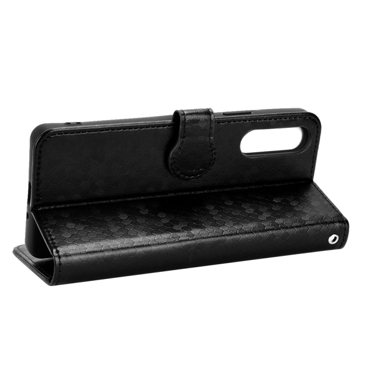 For Sony Xperia 10 IV Honeycomb Dot Texture Leather Phone Case