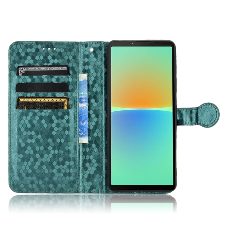 For Sony Xperia 10 IV Honeycomb Dot Texture Leather Phone Case