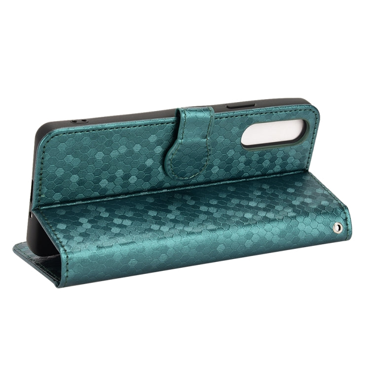 For Sony Xperia 10 IV Honeycomb Dot Texture Leather Phone Case