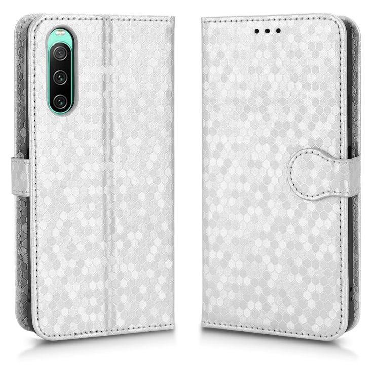 For Sony Xperia 10 IV Honeycomb Dot Texture Leather Phone Case