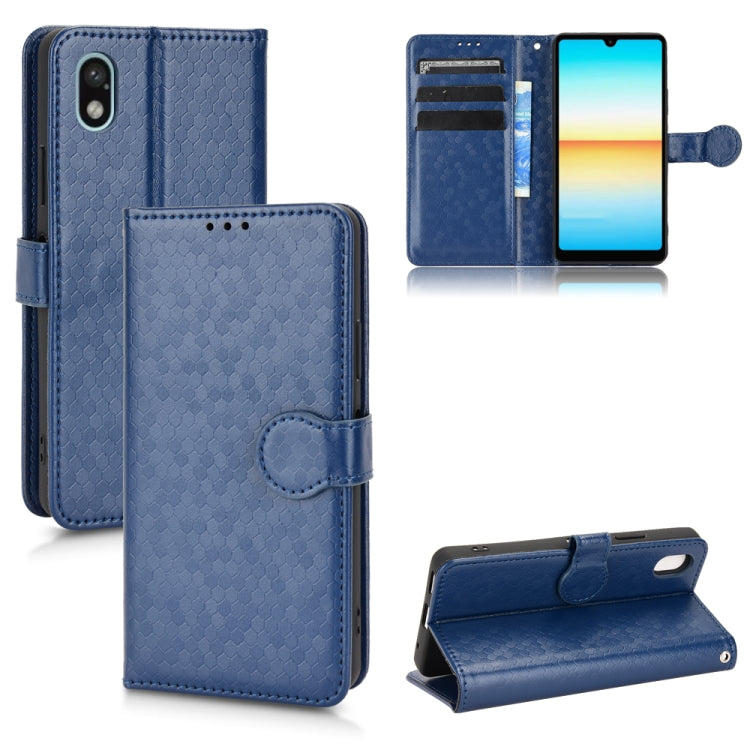 For Sony Xperia Ace III Honeycomb Dot Texture Leather Phone Case