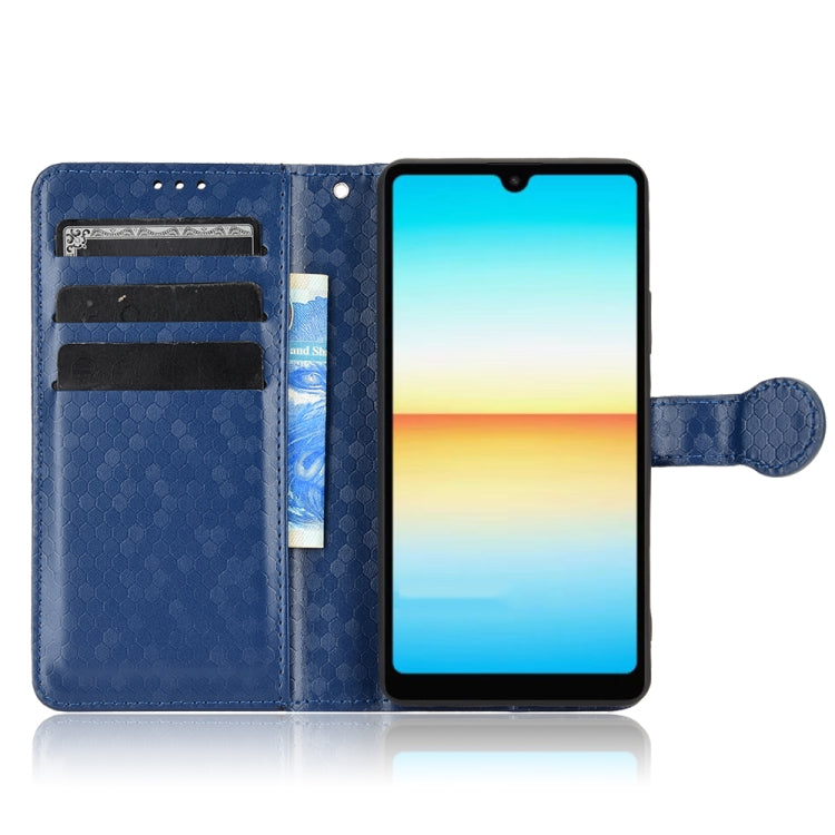 For Sony Xperia Ace III Honeycomb Dot Texture Leather Phone Case