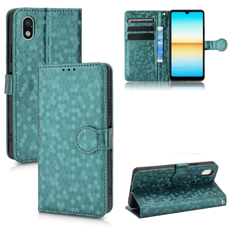 For Sony Xperia Ace III Honeycomb Dot Texture Leather Phone Case