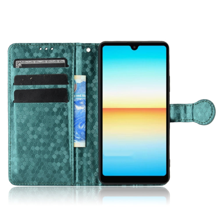 For Sony Xperia Ace III Honeycomb Dot Texture Leather Phone Case