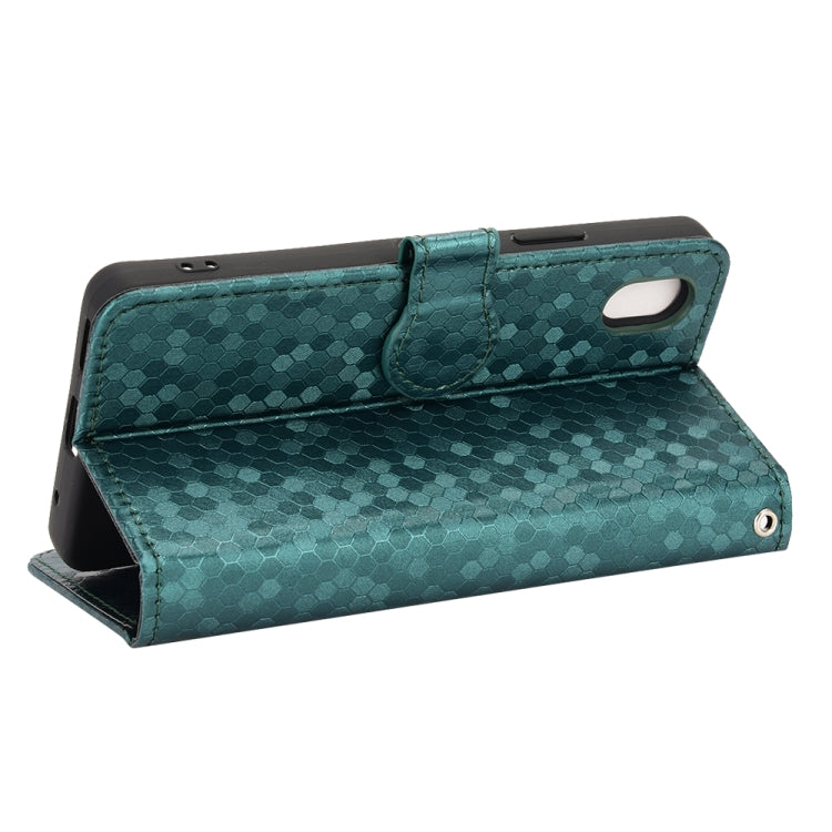 For Sony Xperia Ace III Honeycomb Dot Texture Leather Phone Case