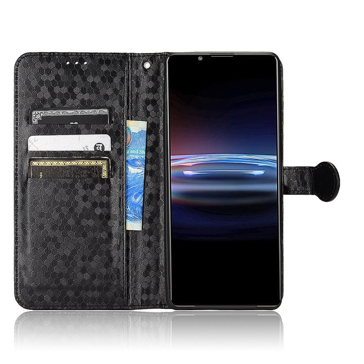 For Sony Xperia Pro-I Honeycomb Dot Texture Leather Phone Case