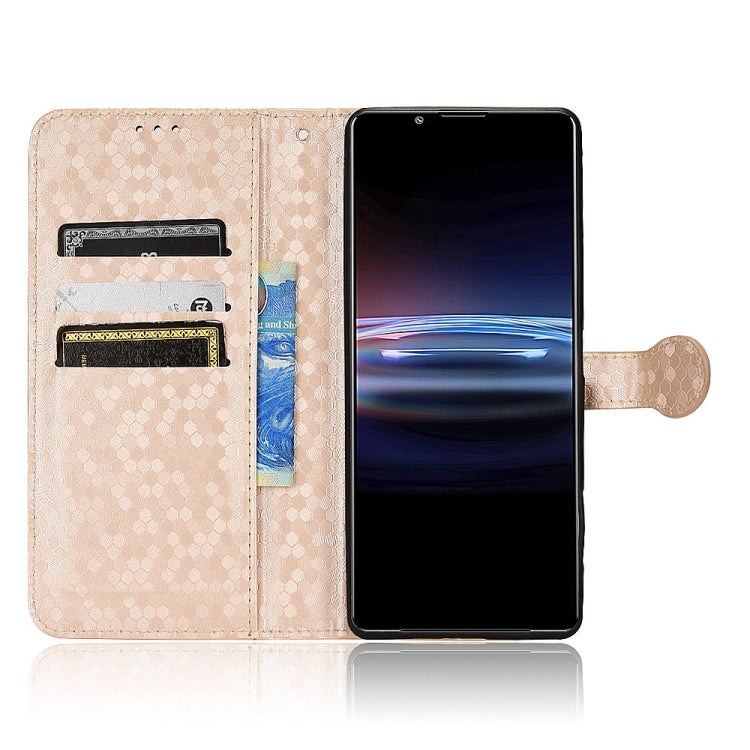 For Sony Xperia Pro-I Honeycomb Dot Texture Leather Phone Case