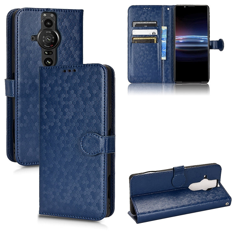 For Sony Xperia Pro-I Honeycomb Dot Texture Leather Phone Case