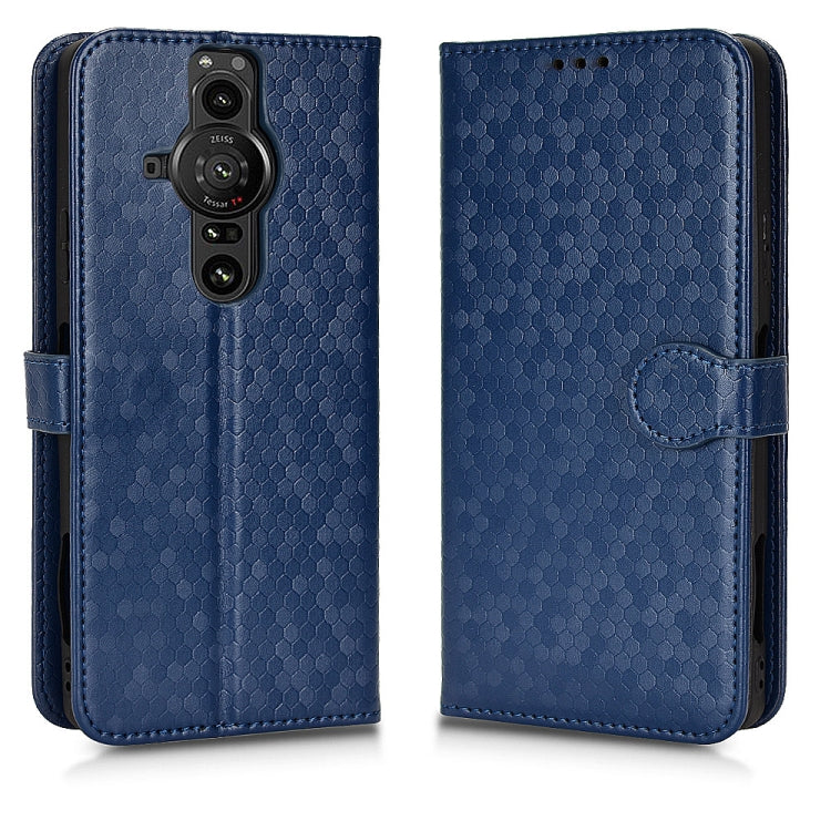 For Sony Xperia Pro-I Honeycomb Dot Texture Leather Phone Case