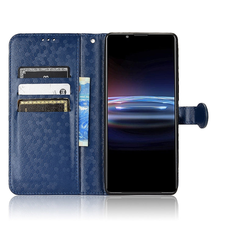 For Sony Xperia Pro-I Honeycomb Dot Texture Leather Phone Case