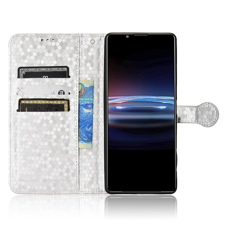 For Sony Xperia Pro-I Honeycomb Dot Texture Leather Phone Case