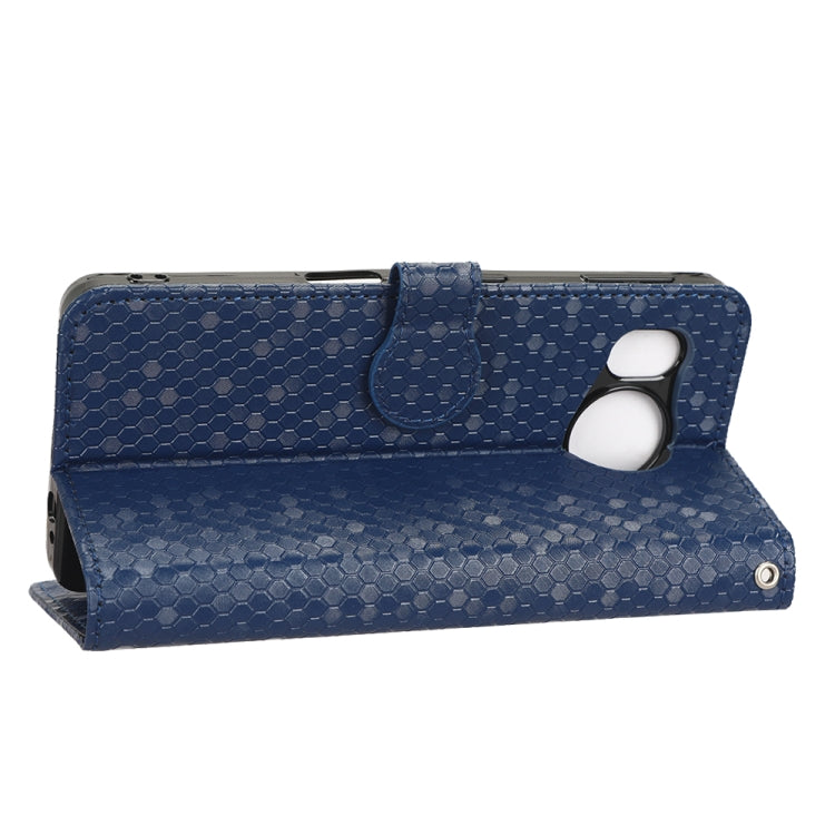 For Sharp Aquos Sense7 Plus Honeycomb Dot Texture Leather Phone Case