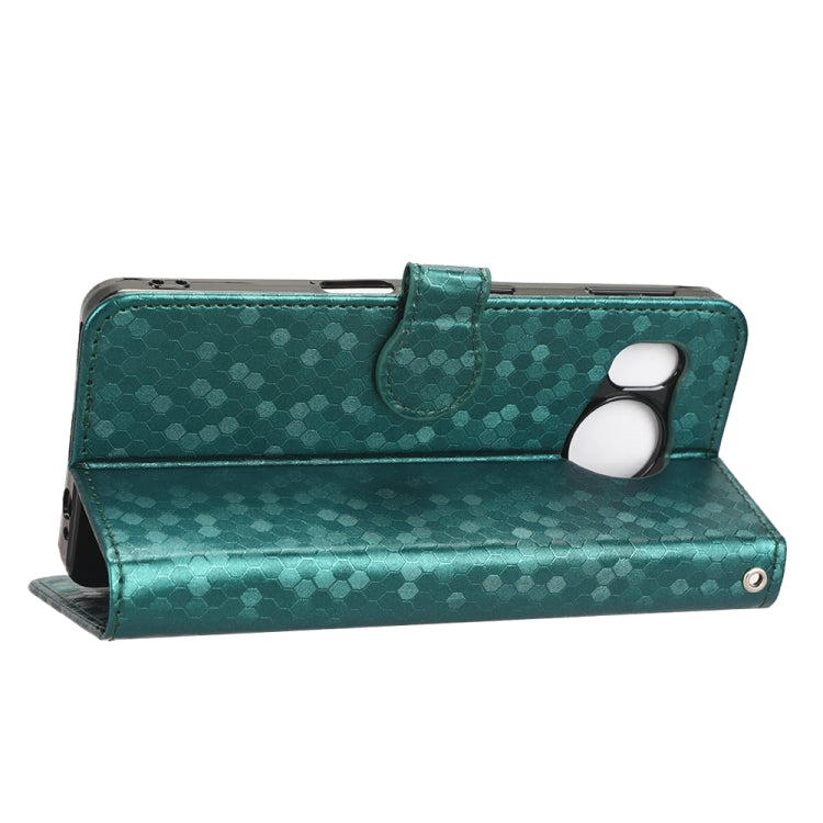 For Sharp Aquos Sense7 Plus Honeycomb Dot Texture Leather Phone Case