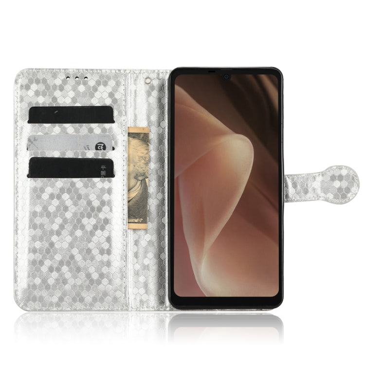 For Sharp Aquos Sense7 Plus Honeycomb Dot Texture Leather Phone Case