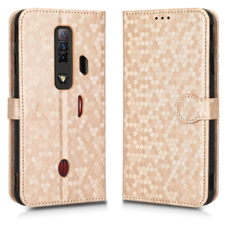 For ZTE nubia Red Magic 7 Honeycomb Dot Texture Leather Phone Case