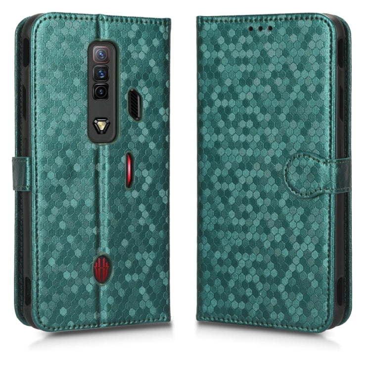For ZTE nubia Red Magic 7 Honeycomb Dot Texture Leather Phone Case
