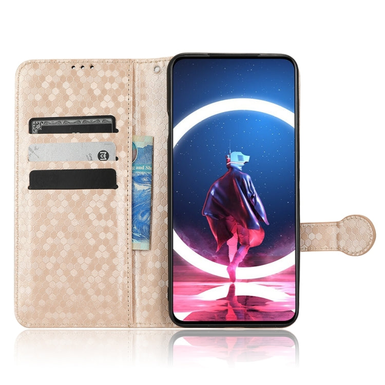 For ZTE nubia Red Magic 7 Pro Honeycomb Dot Texture Leather Phone Case