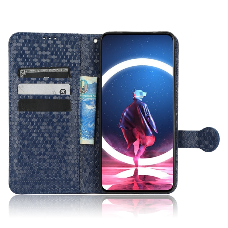 For ZTE nubia Red Magic 7 Pro Honeycomb Dot Texture Leather Phone Case