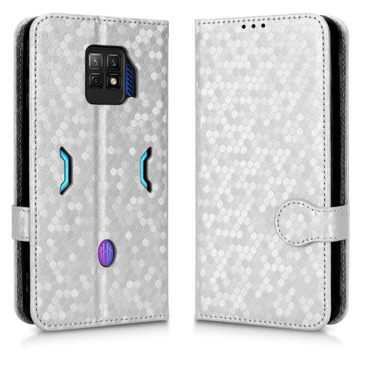 For ZTE nubia Red Magic 7 Pro Honeycomb Dot Texture Leather Phone Case