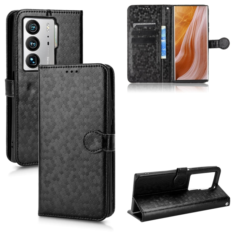 For ZTE Axon 40 Ultra Honeycomb Dot Texture Leather Phone Case