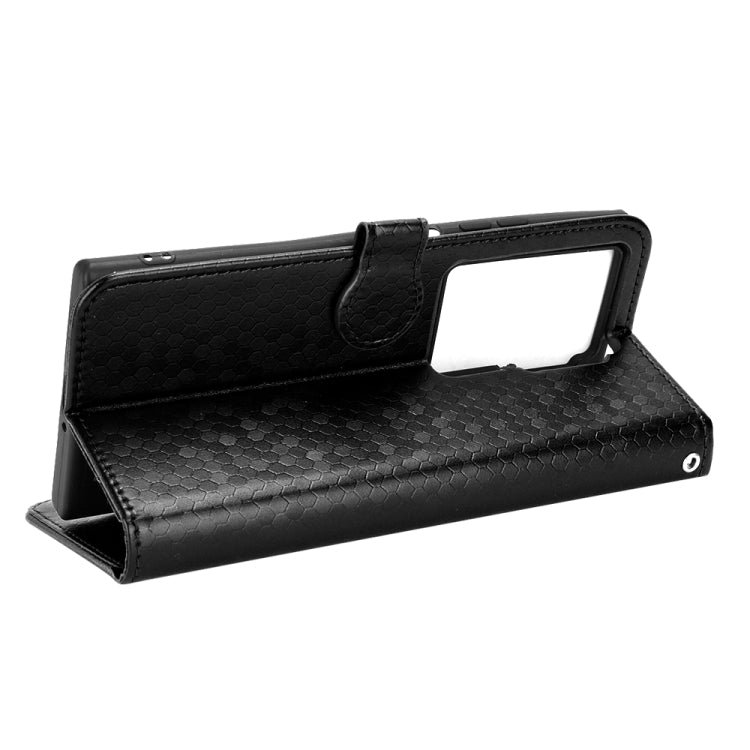 For ZTE Axon 40 Ultra Honeycomb Dot Texture Leather Phone Case