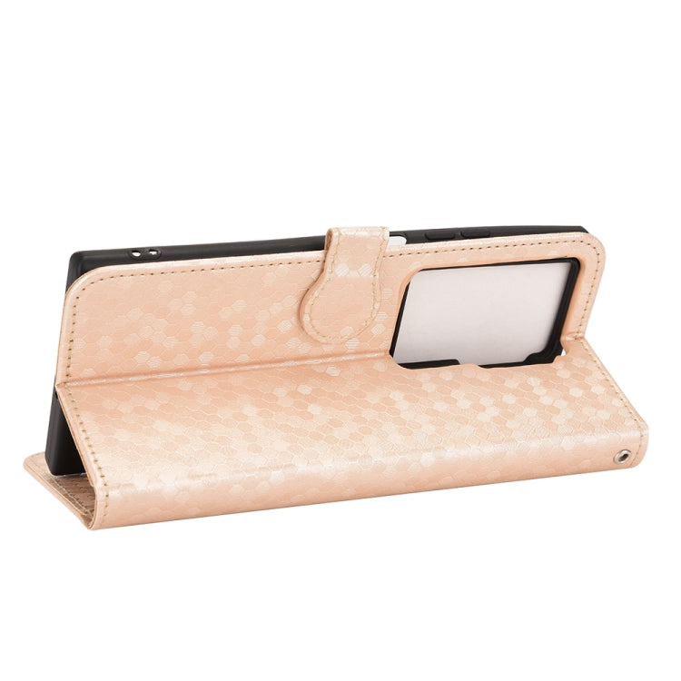 For ZTE Axon 40 Ultra Honeycomb Dot Texture Leather Phone Case