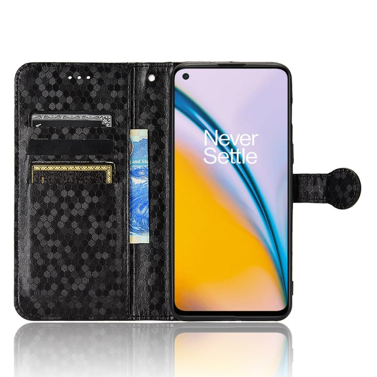 For OnePlus Nord 2 5G Honeycomb Dot Texture Leather Phone Case