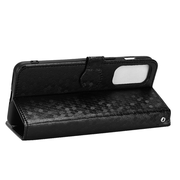 For OnePlus Nord 2 5G Honeycomb Dot Texture Leather Phone Case