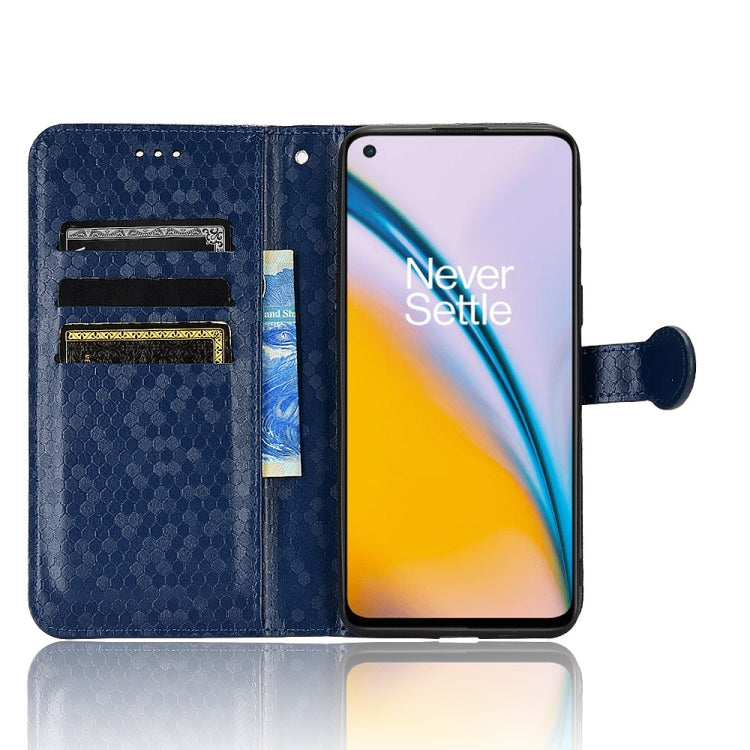 For OnePlus Nord 2 5G Honeycomb Dot Texture Leather Phone Case